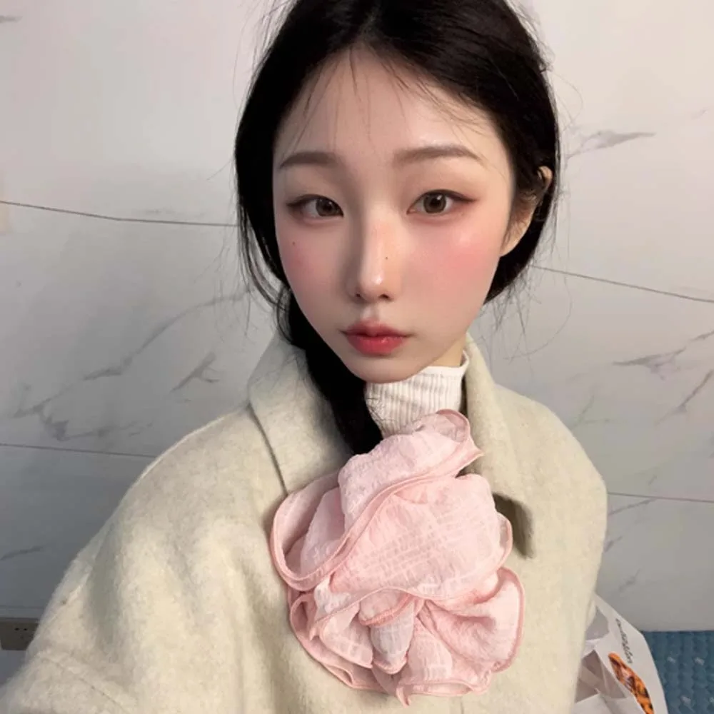 Flower Korean Style Large Intestine Head Rope Solid Color 4-layer Hair Tie Polyester Elastic Hair Bands Ponytail Holder Women
Flower Korean Style Large Intestine Head Rope Solid Color 4-layer Hair Tie Polyester Elastic Hair Bands Ponytail Holder Women