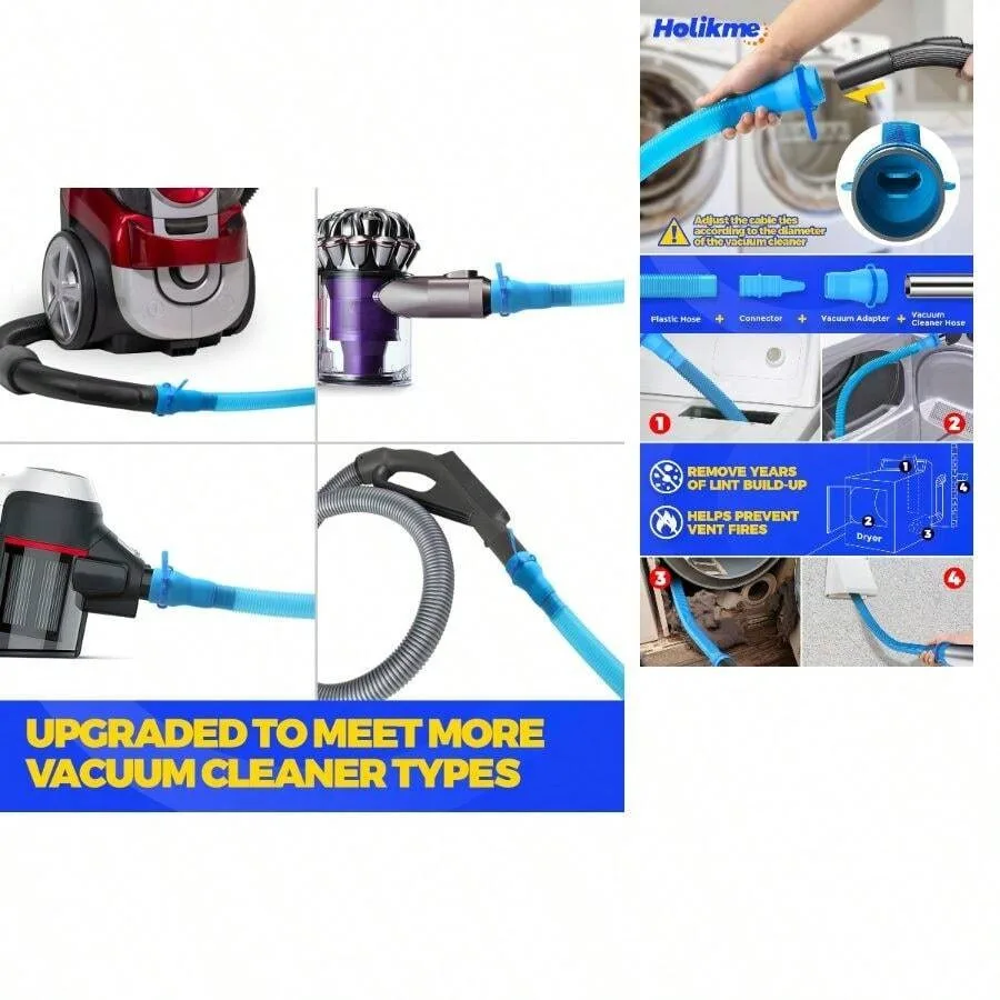 Dryer Vent Cleaner Kit 2 Pieces - Upgraded Dryer Lint Screens Cleaner Brush Part, Compatible With Most Vacuum Cleaner, Vacuum H
Dryer Vent Cleaner Kit 2 Pieces - Upgraded Dryer Lint Screens Cleaner Brush Part, Compatible With Most Vacuum Cleaner, Vacuum H
