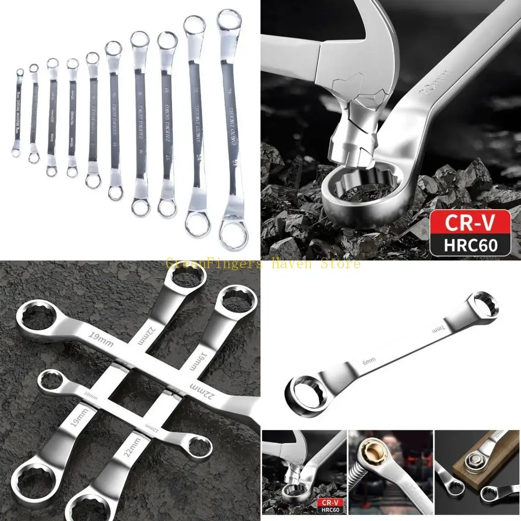 F68D 45 Degree Double End Box End Wrench Offset Spanner Garage Workshop Repair Hand Tool Hardened Offset Spanner Tool
F68D 45 Degree Double End Box End Wrench Offset Spanner Garage Workshop Repair Hand Tool Hardened Offset Spanner Tool