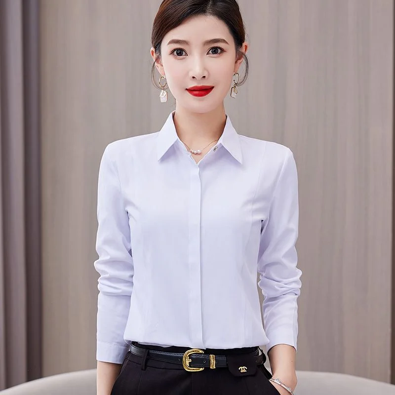 White Shirt Long-sleeved Slim Shirt Korean Style Professional Work Clothes Work Clothes
White Shirt Long-sleeved Slim Shirt Korean Style Professional Work Clothes Work Clothes