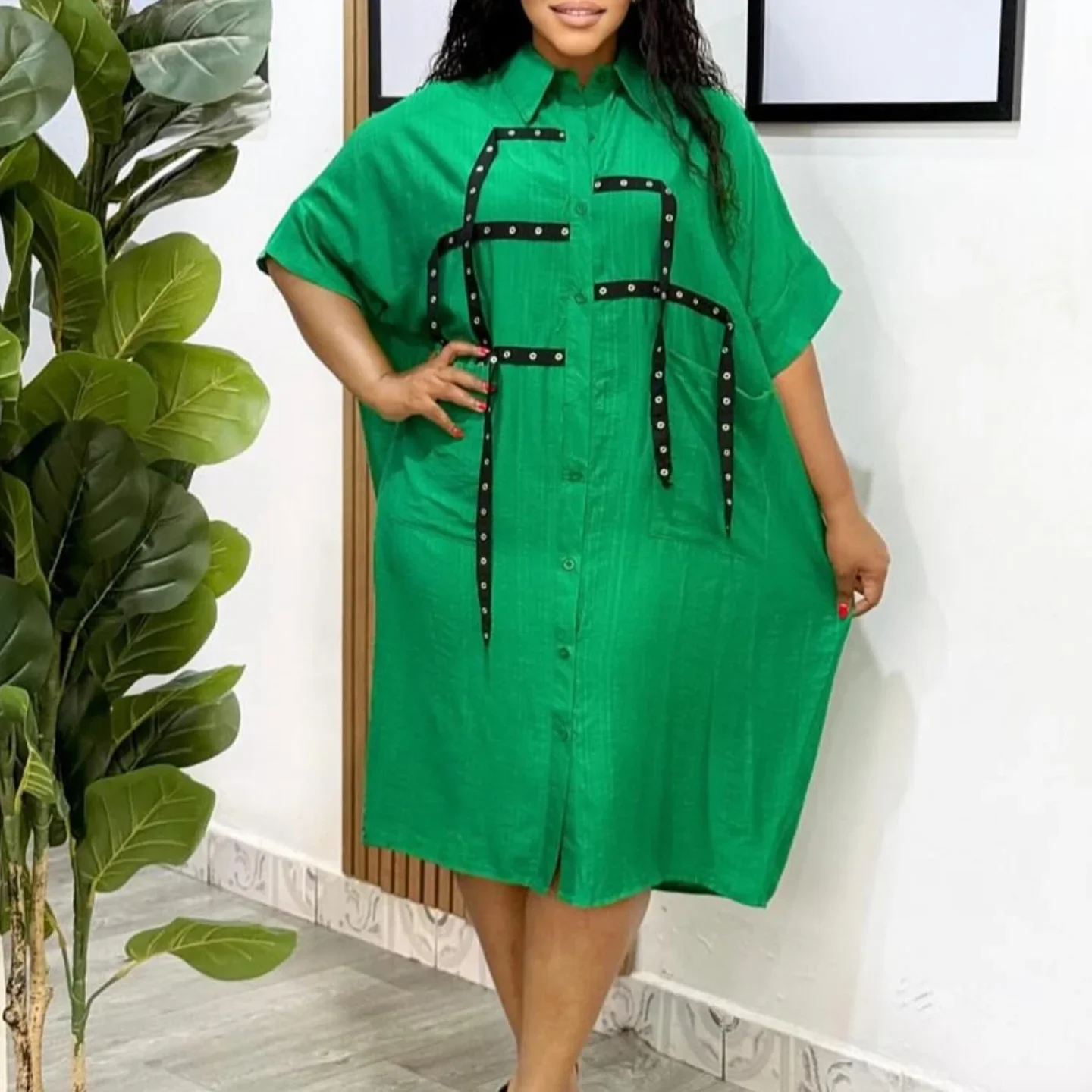 Plus Size African Dresses for Women Fashion 2025 Summer Half Sleeve Polyester Shirt Dresses Dashiki African Clothes Women S-3XL
Plus Size African Dresses for Women Fashion 2025 Summer Half Sleeve Polyester Shirt Dresses Dashiki African Clothes Women S-3XL