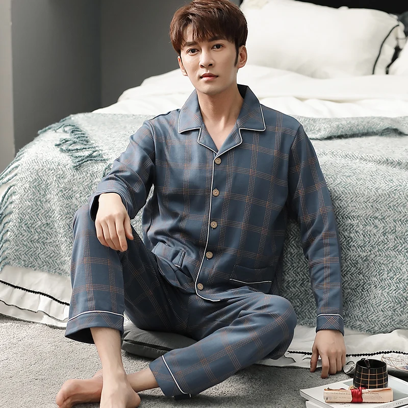 Men's Soft Long Sleeve Pajamas 2026 New Style Lightweight Loungewear Spring Autumn Home Clothes
Men's Soft Long Sleeve Pajamas 2026 New Style Lightweight Loungewear Spring Autumn Home Clothes