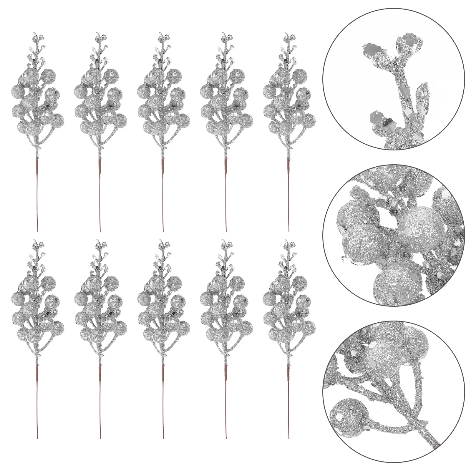 10 шт. искусственных веток с ягодами для рождественского декора, украшения для елки, зимние праздничные украшения, DIY
10 шт. искусственных веток с ягодами для рождественского декора, украшения для елки, зимние праздничные украшения, DIY