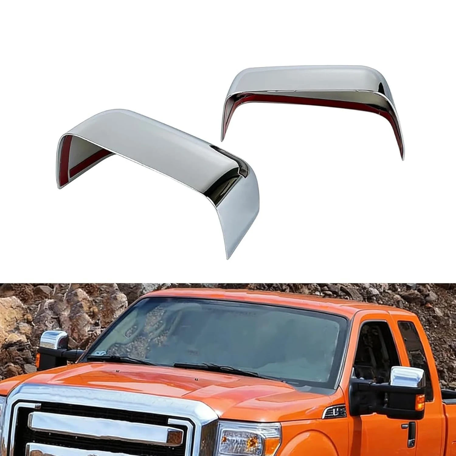 ABS Chrome Mirror Caps Cover Shell Waterproof Replacement Exterior Trim For Ford F250 Super Duty 2008-2016 Towing Mirror Housing
ABS Chrome Mirror Caps Cover Shell Waterproof Replacement Exterior Trim For Ford F250 Super Duty 2008-2016 Towing Mirror Housing