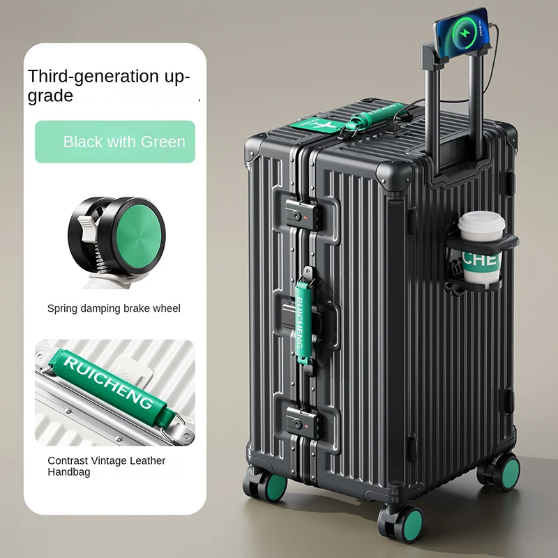 Luggage Large Capacity Suitcase 28/30/32 inches Oversized Strong and Durable Thickened Aluminium Frame Trolley Case High-quality
Luggage Large Capacity Suitcase 28/30/32 inches Oversized Strong and Durable Thickened Aluminium Frame Trolley Case High-quality