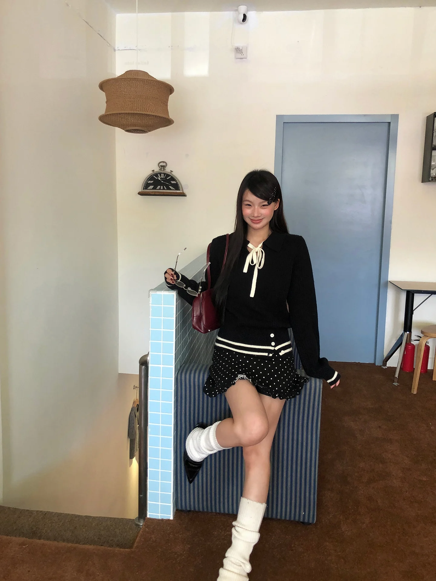 Зимний женский трикотаж Long Sve Bla Design Sensation Lazy High-End Feeling Inner and Outer Wearable Red and White Stripes
Зимний женский трикотаж Long Sve Bla Design Sensation Lazy High-End Feeling Inner and Outer Wearable Red and White Stripes