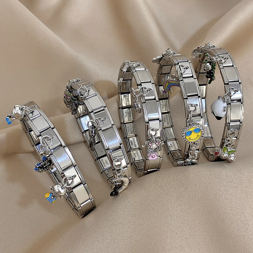Greatera Castle Girl Panda Colorful Flower Smiling Face Sun Moon Pattern Pendant Bangle Personality Multiple Style Bracelet New
Greatera Castle Girl Panda Colorful Flower Smiling Face Sun Moon Pattern Pendant Bangle Personality Multiple Style Bracelet New