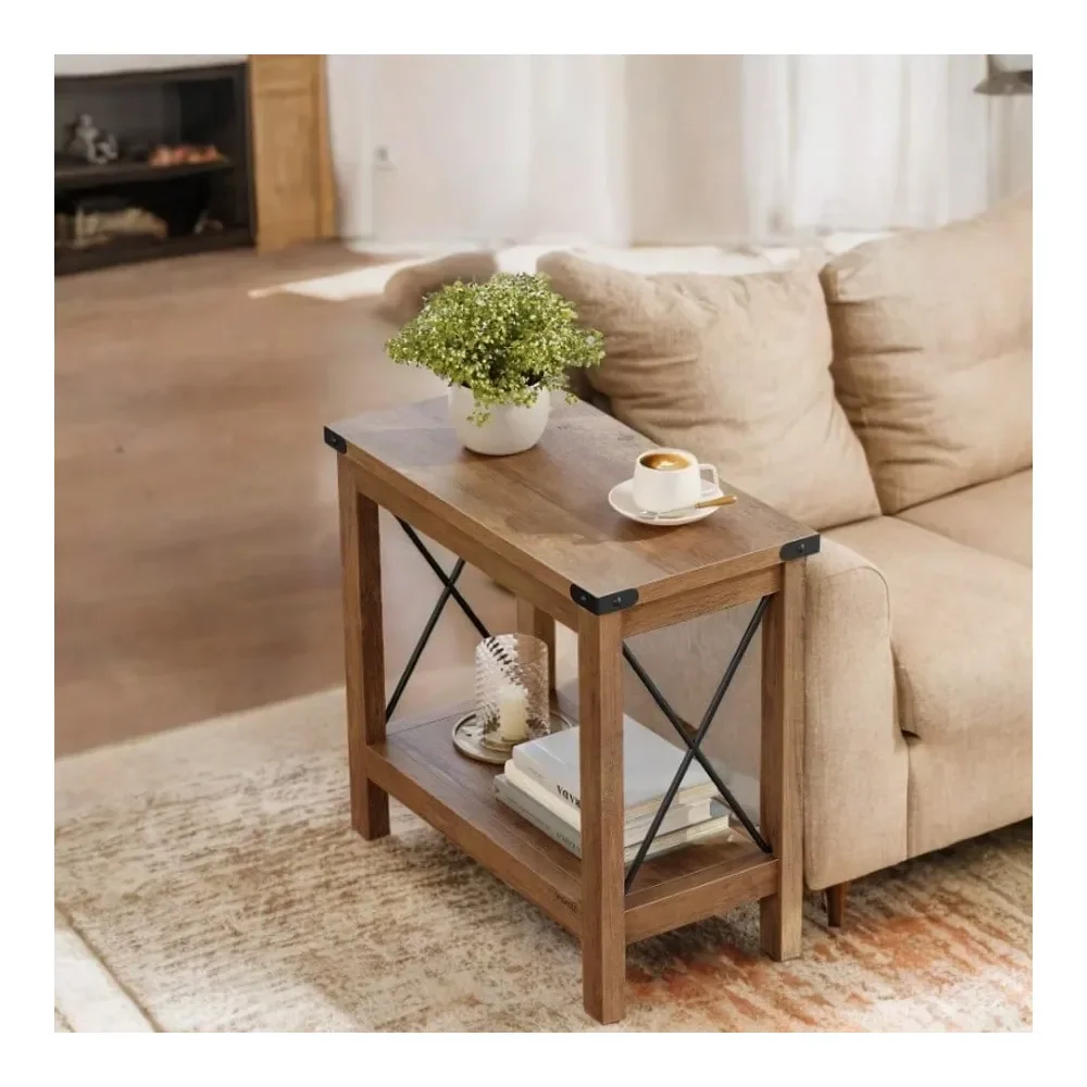 End Table, Side Table With Bottom Shelf, Nightstand For Small Spaces, For Living Room, Bedroom, Farmhouse Style
End Table, Side Table With Bottom Shelf, Nightstand For Small Spaces, For Living Room, Bedroom, Farmhouse Style