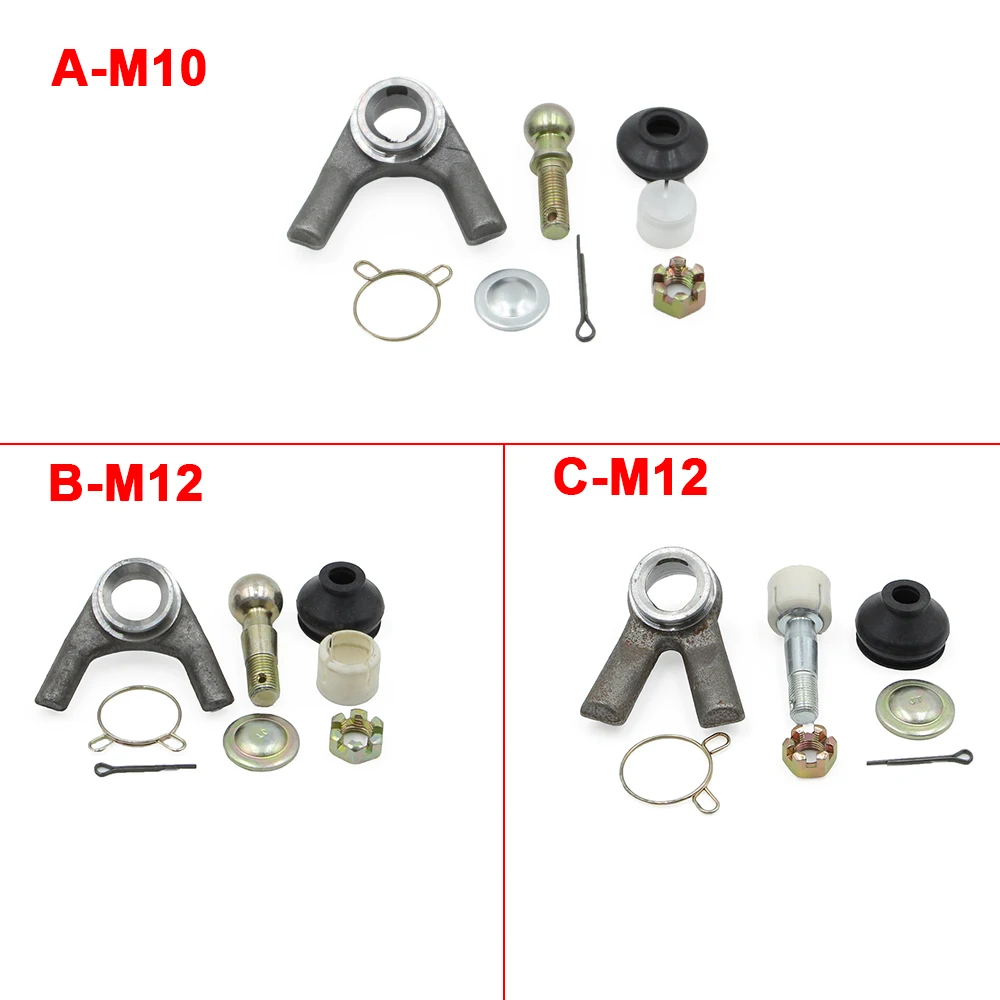 1 set of M10/12 rocker ball joint kit suitable for China ATV UTV GO KART truck four-wheeler electric vehicle 250cc 1000W scooter
1 set of M10/12 rocker ball joint kit suitable for China ATV UTV GO KART truck four-wheeler electric vehicle 250cc 1000W scooter