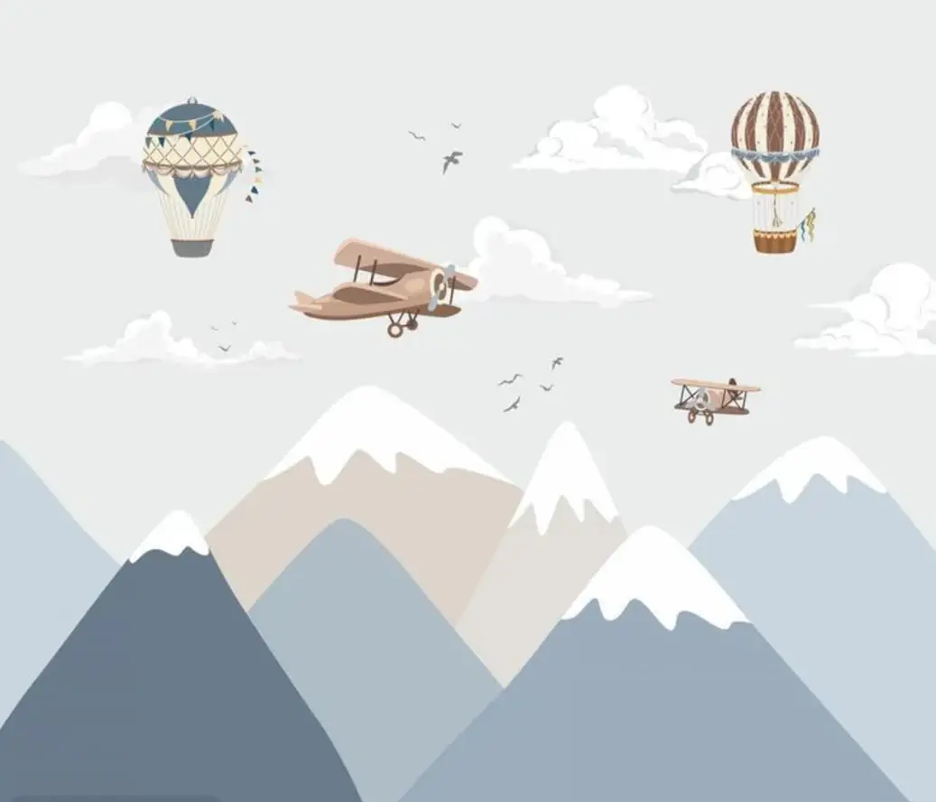 Cartoon Hot Air Balloon Wall Stickers Children Room TV background Decoration Customized color sky airplane Wall Decal Wallpaper
Cartoon Hot Air Balloon Wall Stickers Children Room TV background Decoration Customized color sky airplane Wall Decal Wallpaper