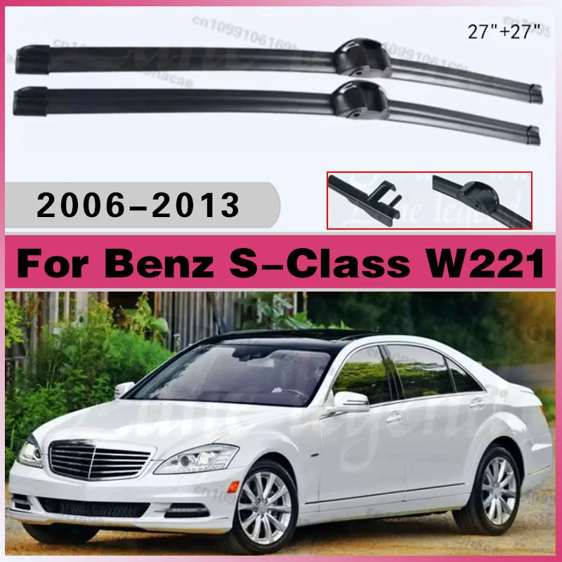 For Mercedes Benz S-Class W221 2006 - 2013 Wiper LHD Front Wiper Blades Windshield Windscreen Clean Window Brush 27"+27"
For Mercedes Benz S-Class W221 2006 - 2013 Wiper LHD Front Wiper Blades Windshield Windscreen Clean Window Brush 27"+27"