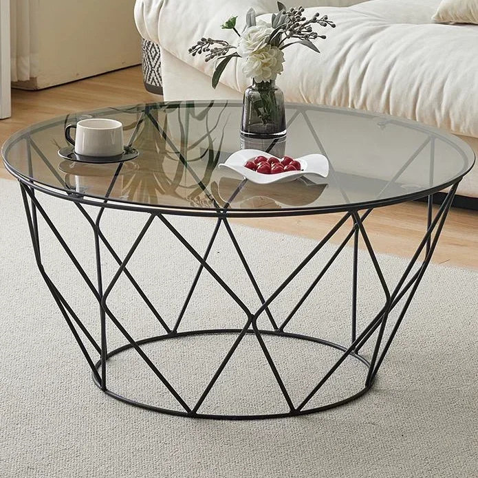 -Wholesale modern home furniture living room durable chrome circular round coffee table tempered glass tables
-Wholesale modern home furniture living room durable chrome circular round coffee table tempered glass tables