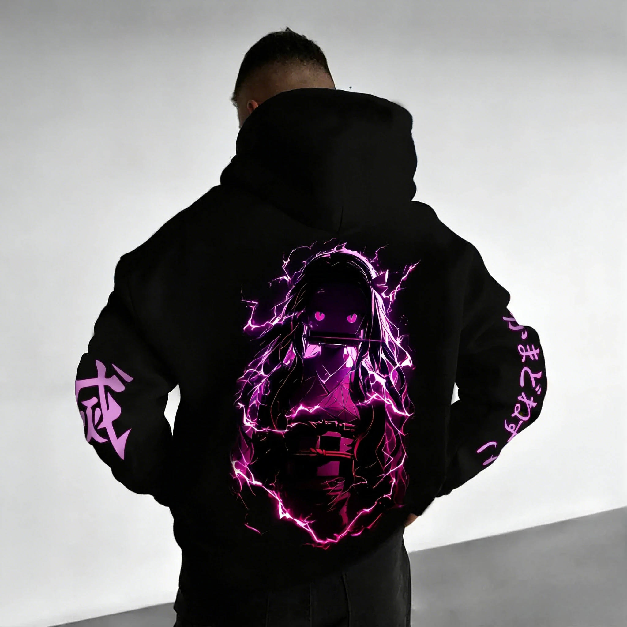 Хлопковая толстовка с капюшоном Demon Slayer, весна/лето, 2026, мужская и женская новинка Nezuko, свободный повседневный топ в стиле Харадзюку с принтом аниме для родителей и детей
Хлопковая толстовка с капюшоном Demon Slayer, весна/лето, 2026, мужская и женская новинка Nezuko, свободный повседневный топ в стиле Харадзюку с принтом аниме для родителей и детей