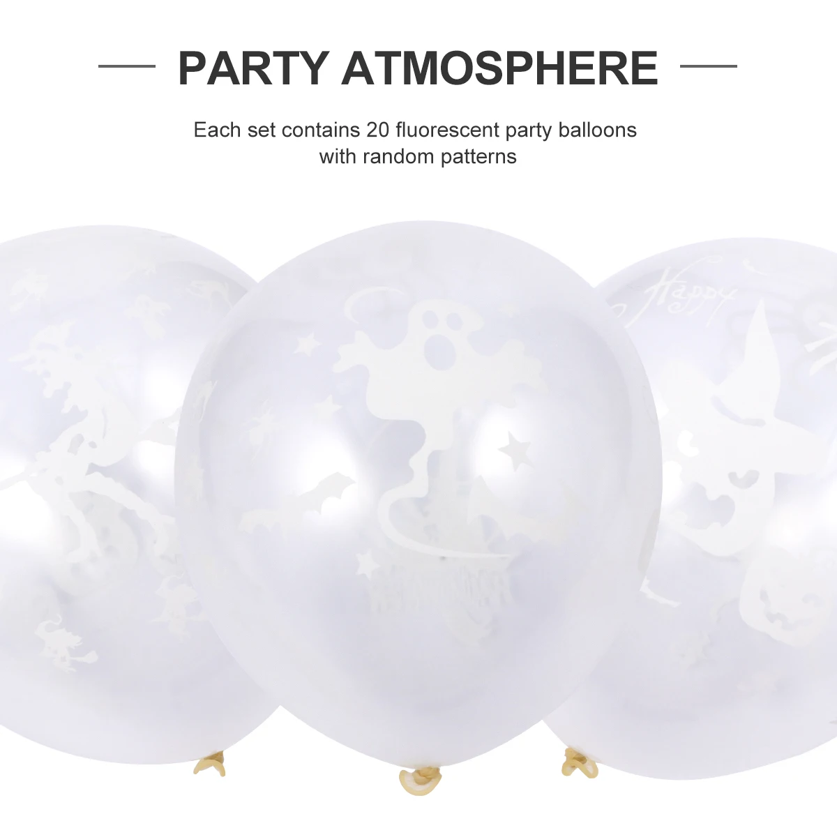 20 Pcs Halloween Fluorescent Balloon Ghost Festival Decorations Decorative Items Emulsion Party
20 Pcs Halloween Fluorescent Balloon Ghost Festival Decorations Decorative Items Emulsion Party