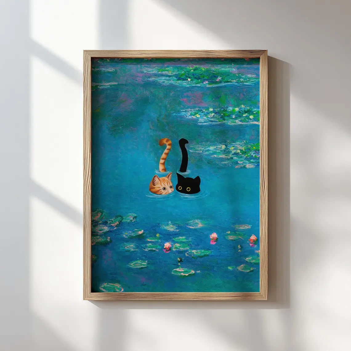 Monet Waterlily Style Black Orange Cats Swimming Diamond Painting Kits for Adults, 5D DIY Mosaic Art Handmade Craft Home Decor
Monet Waterlily Style Black Orange Cats Swimming Diamond Painting Kits for Adults, 5D DIY Mosaic Art Handmade Craft Home Decor