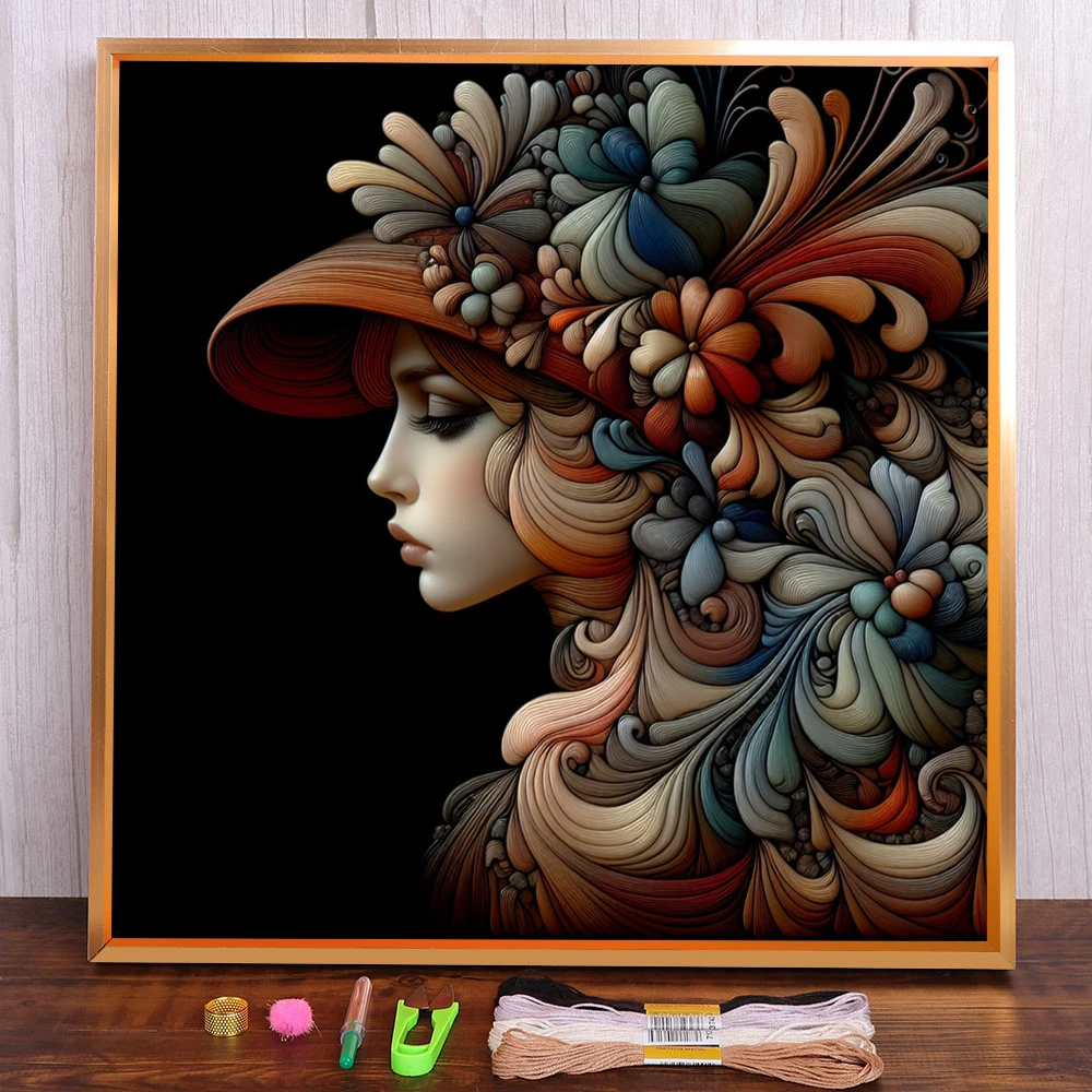 Portrait Girl Printed Fabric Cross Stitch Full Kit DIY Embroidery Handmade Knitting Craft Hobby Room Decor Different Promotions
Portrait Girl Printed Fabric Cross Stitch Full Kit DIY Embroidery Handmade Knitting Craft Hobby Room Decor Different Promotions