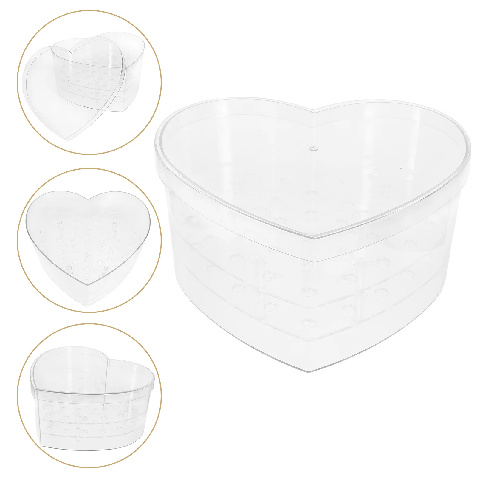 Heart Shaped Decorative Box Clear Transparent Flower Packaging Valentine Clear Preserved Flower Box Birthday Gifts Small Size
Heart Shaped Decorative Box Clear Transparent Flower Packaging Valentine Clear Preserved Flower Box Birthday Gifts Small Size