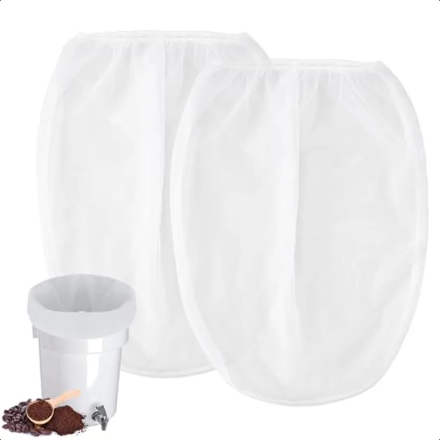 Cold Brew Coffee Filter Bag Compatible with Toddy Cold Brew System for 5 Gallon Commercial Brewers Filter Bag for Coffee Ground
Cold Brew Coffee Filter Bag Compatible with Toddy Cold Brew System for 5 Gallon Commercial Brewers Filter Bag for Coffee Ground