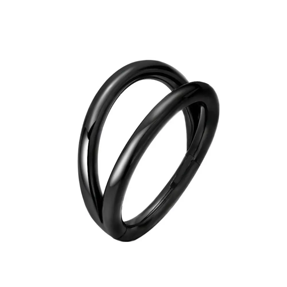 Stainless Steel Double Layers Nostril Piercing Electroplating Helix Cartilage Nose Ring Body Jewelry Geometric Man
Stainless Steel Double Layers Nostril Piercing Electroplating Helix Cartilage Nose Ring Body Jewelry Geometric Man