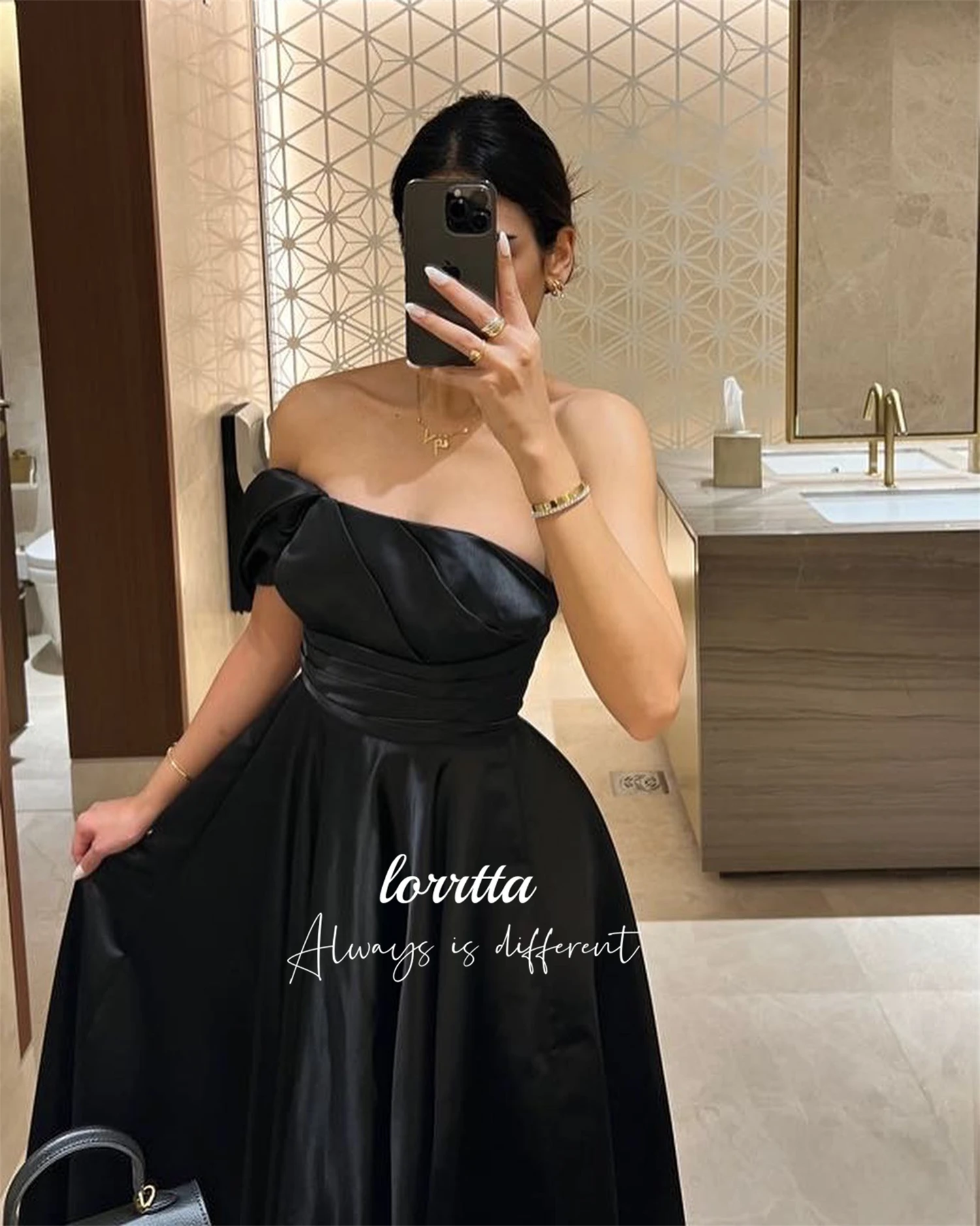 Lorrtta Evening Dress Black Line A Satin One Shoulder Sleeve Elegant Party Dresses 2024 for Wedding Robe De Soiree Femmes Woman
Lorrtta Evening Dress Black Line A Satin One Shoulder Sleeve Elegant Party Dresses 2024 for Wedding Robe De Soiree Femmes Woman