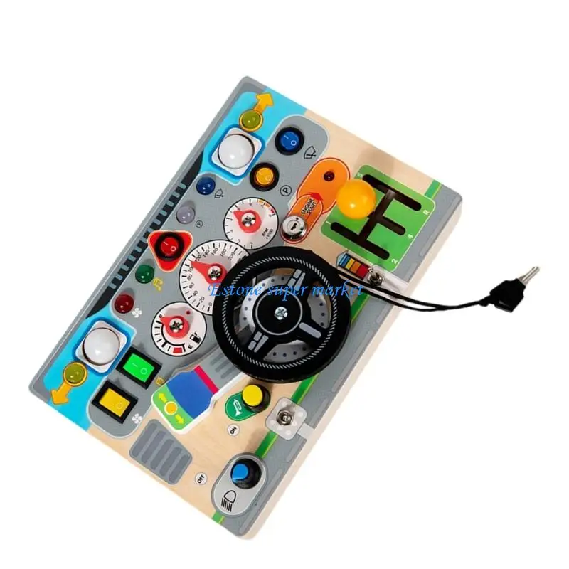 090B Interactive Simulator Toy With LED Lights Educational Wooden Steering Wheel
090B Interactive Simulator Toy With LED Lights Educational Wooden Steering Wheel
