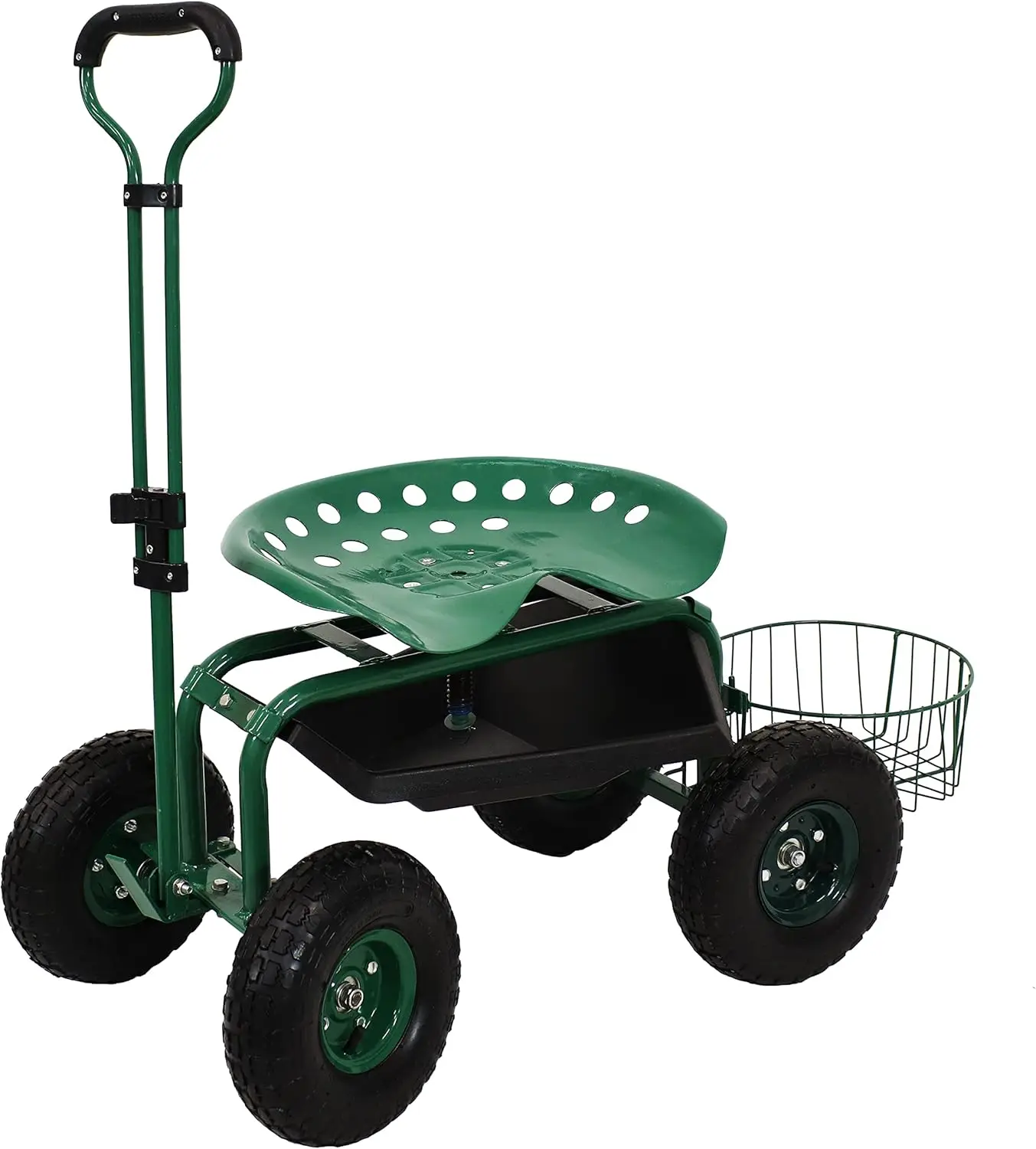 Sunnydaze Garden Cart with Wheels Garden Stool on Wheels Rolling Gardening Seat with Extendable Handle Swivel Seat Green
Sunnydaze Garden Cart with Wheels Garden Stool on Wheels Rolling Gardening Seat with Extendable Handle Swivel Seat Green