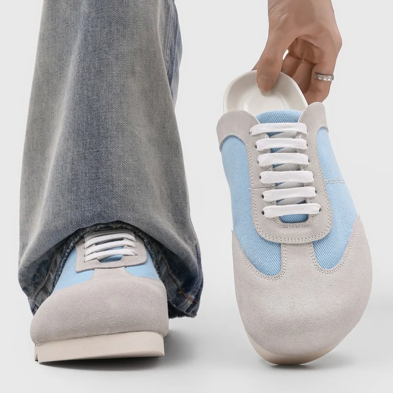 Small Niche Design Color Blocked Men Fashionable Half Slippers Non Slip Height Increasing Breathable Personalized Commuting
Small Niche Design Color Blocked Men Fashionable Half Slippers Non Slip Height Increasing Breathable Personalized Commuting