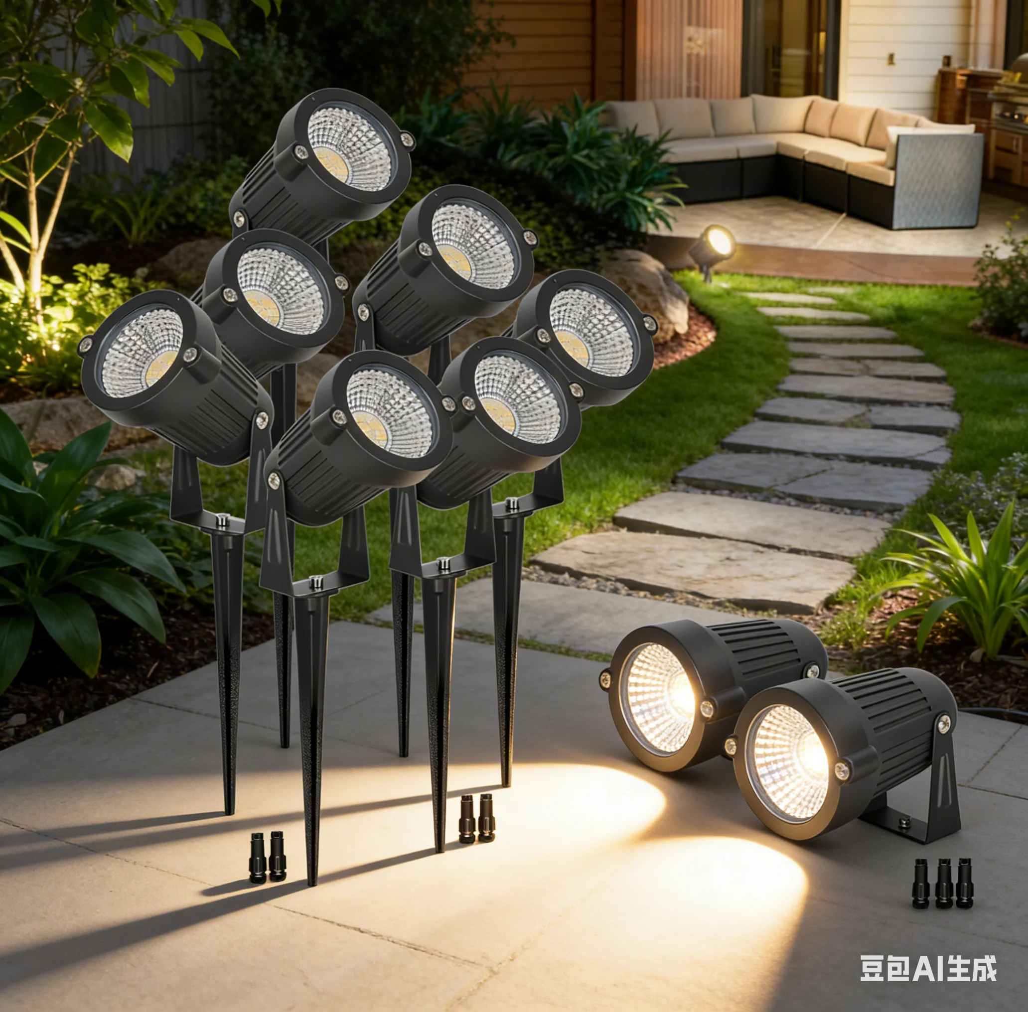16Pack 5W Low Voltage LED Lawn Lamp 12V/24V Outdoor Spotlight with Spike & Connector for Garden Path Yard Decor Lighting
16Pack 5W Low Voltage LED Lawn Lamp 12V/24V Outdoor Spotlight with Spike & Connector for Garden Path Yard Decor Lighting