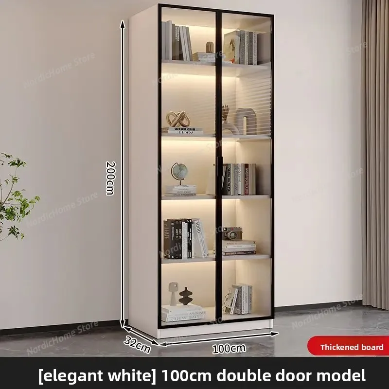 Modern Minimalist Bookcase with Glass Doors Sideboards Wall Storage Cabinet Dust Proof Living Room Display Cabinet Furniture
Modern Minimalist Bookcase with Glass Doors Sideboards Wall Storage Cabinet Dust Proof Living Room Display Cabinet Furniture