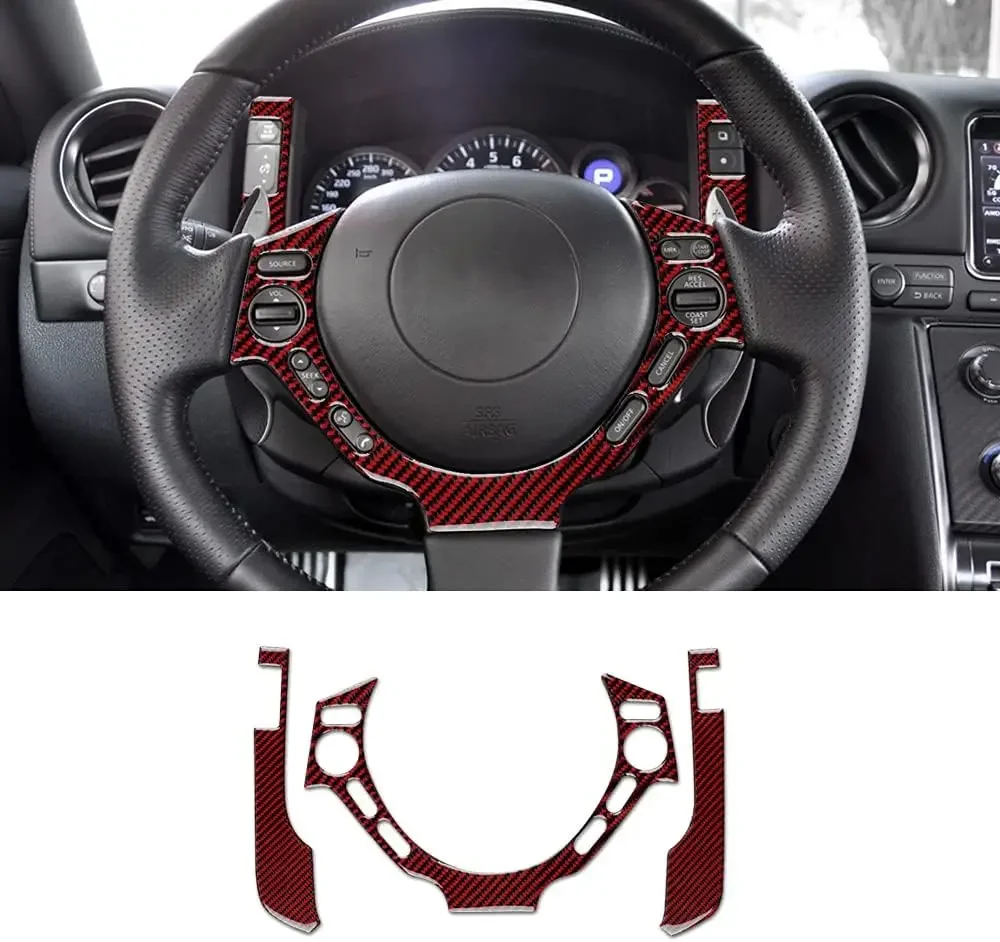 Carbon Fiber Steering Wheel Button Sticker Switch Cover for Nissan GTR R35 2008-2016 Anti Scratch Interior Trim Accessories
Carbon Fiber Steering Wheel Button Sticker Switch Cover for Nissan GTR R35 2008-2016 Anti Scratch Interior Trim Accessories