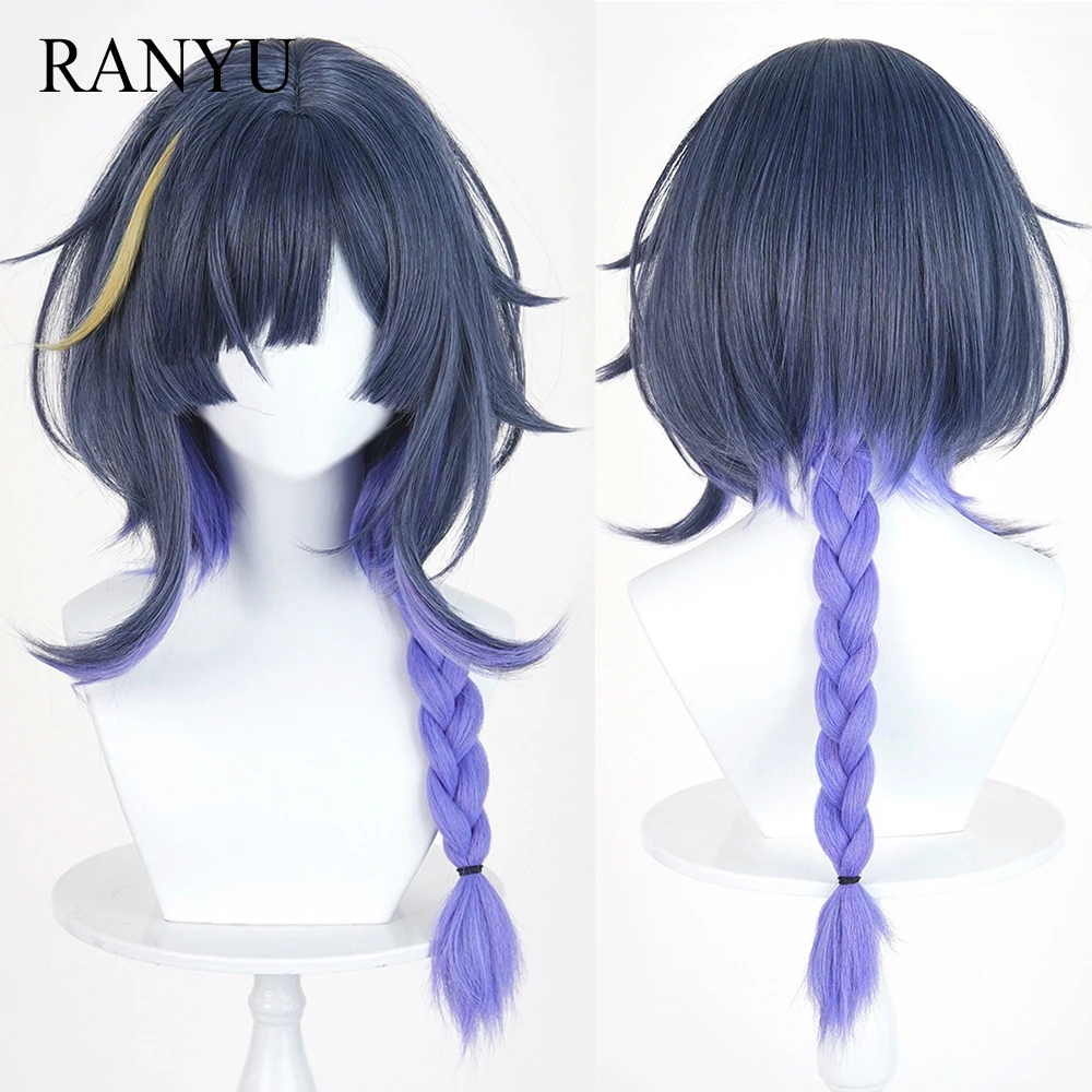 Blue Ombre Purple Yellow Highlights Synthetic Short Straight Wigs with Bangs Anime Game Cosplay Wig Long Braided for Daily Party
Blue Ombre Purple Yellow Highlights Synthetic Short Straight Wigs with Bangs Anime Game Cosplay Wig Long Braided for Daily Party