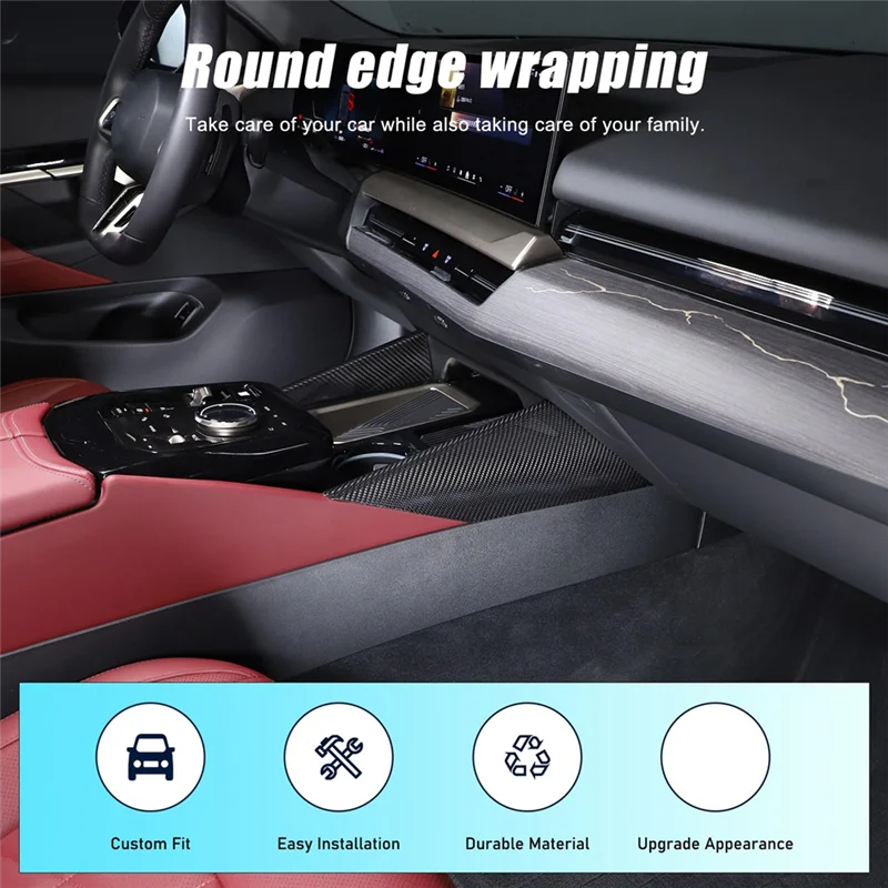 Superior-For BMW 5 Series G60 2024 Real Carbon Fiber Center Console Side Panel Trim Cover Interior Accessories
Superior-For BMW 5 Series G60 2024 Real Carbon Fiber Center Console Side Panel Trim Cover Interior Accessories