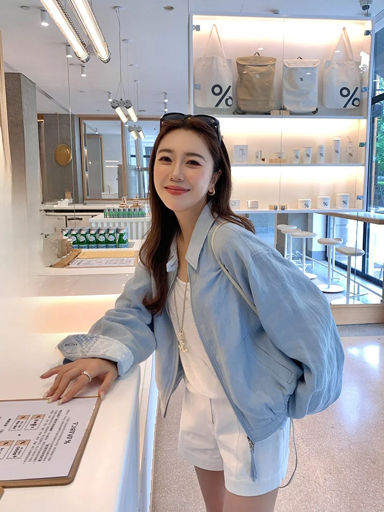 Женская тонкая осенняя куртка Cheeseandkisses с льняным воротником, повседневная, приталенная, на молнии, без капюшона
Женская тонкая осенняя куртка Cheeseandkisses с льняным воротником, повседневная, приталенная, на молнии, без капюшона