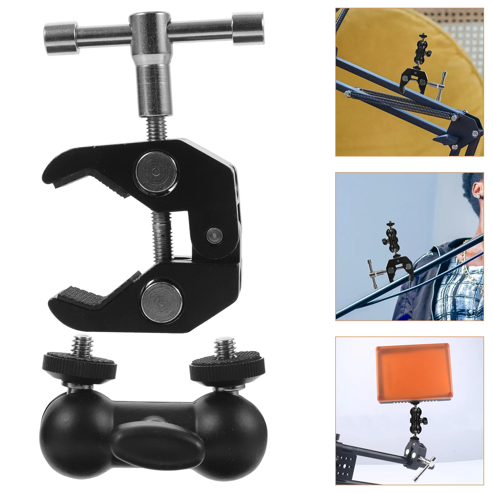 2pcs Multifunctional Dual-Head Microphone Stand Stainless Steel 360° Rotating Clamp Portable Mic Mount For Studio Outdoor Stable
2pcs Multifunctional Dual-Head Microphone Stand Stainless Steel 360° Rotating Clamp Portable Mic Mount For Studio Outdoor Stable