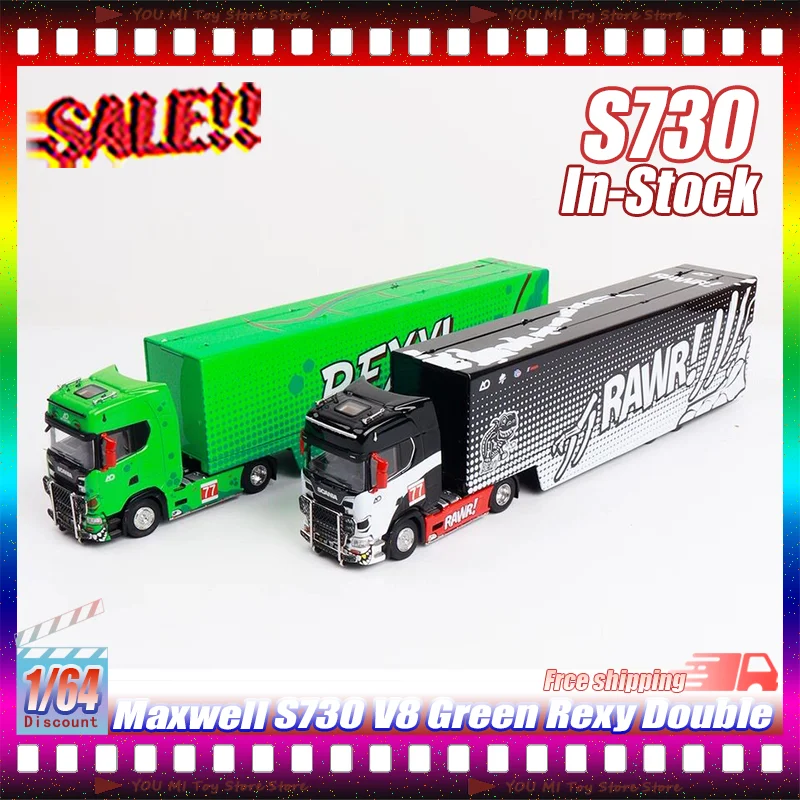New Maxwell 1:64 Sca S730 V8 Green Rexy Double Deck Transport Trailer Die-Cast Truck Models For Collectors And Hobby Enthusiasts
New Maxwell 1:64 Sca S730 V8 Green Rexy Double Deck Transport Trailer Die-Cast Truck Models For Collectors And Hobby Enthusiasts