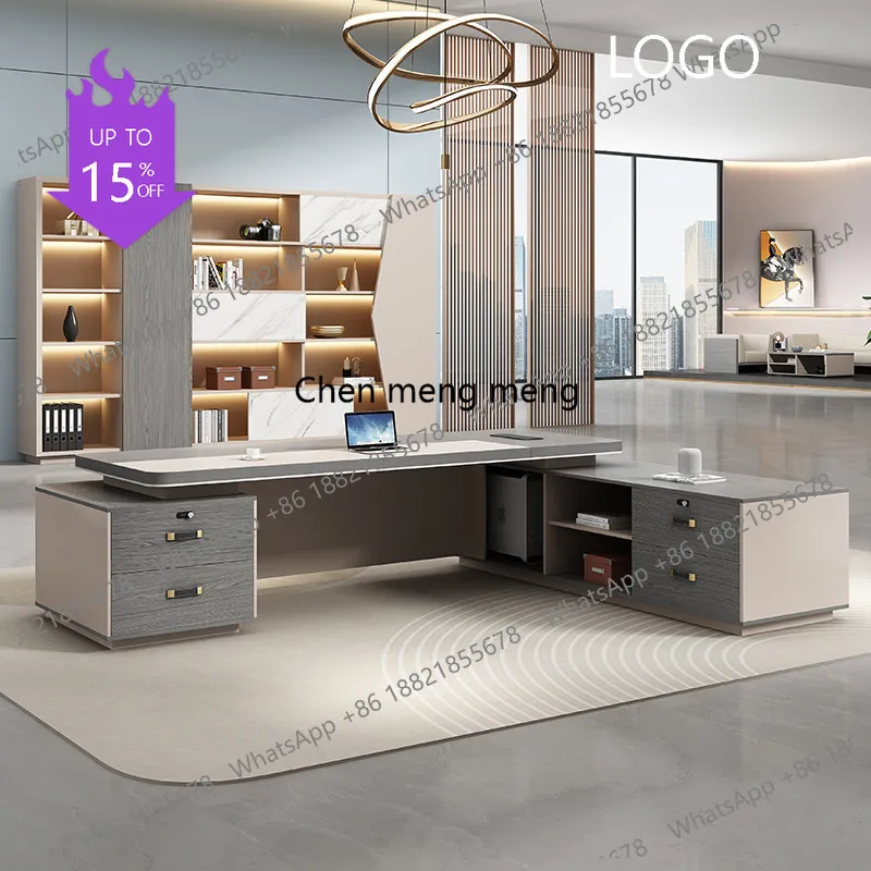 K178 The boss's desk and chair combination is simple and modern president's desk and chairs the large desk and the Chinese style
K178 The boss's desk and chair combination is simple and modern president's desk and chairs the large desk and the Chinese style