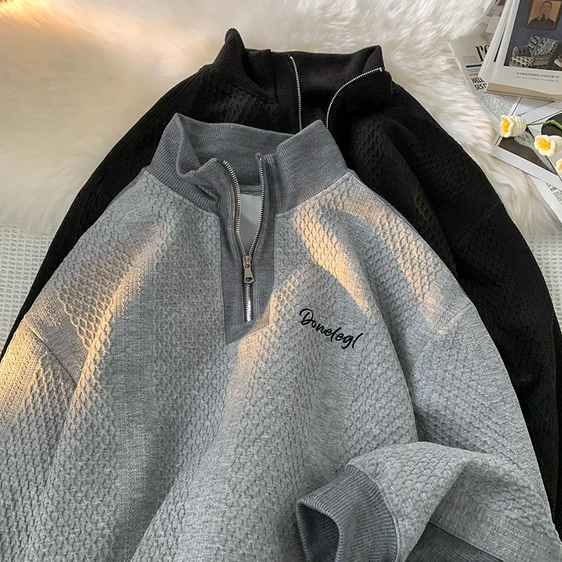 American Style Half Zip Hoodie Men's Autumn Style Stand Collar Oversize Trendy Brand Casual Wear Comfortable Fit Youth Fashion
American Style Half Zip Hoodie Men's Autumn Style Stand Collar Oversize Trendy Brand Casual Wear Comfortable Fit Youth Fashion
