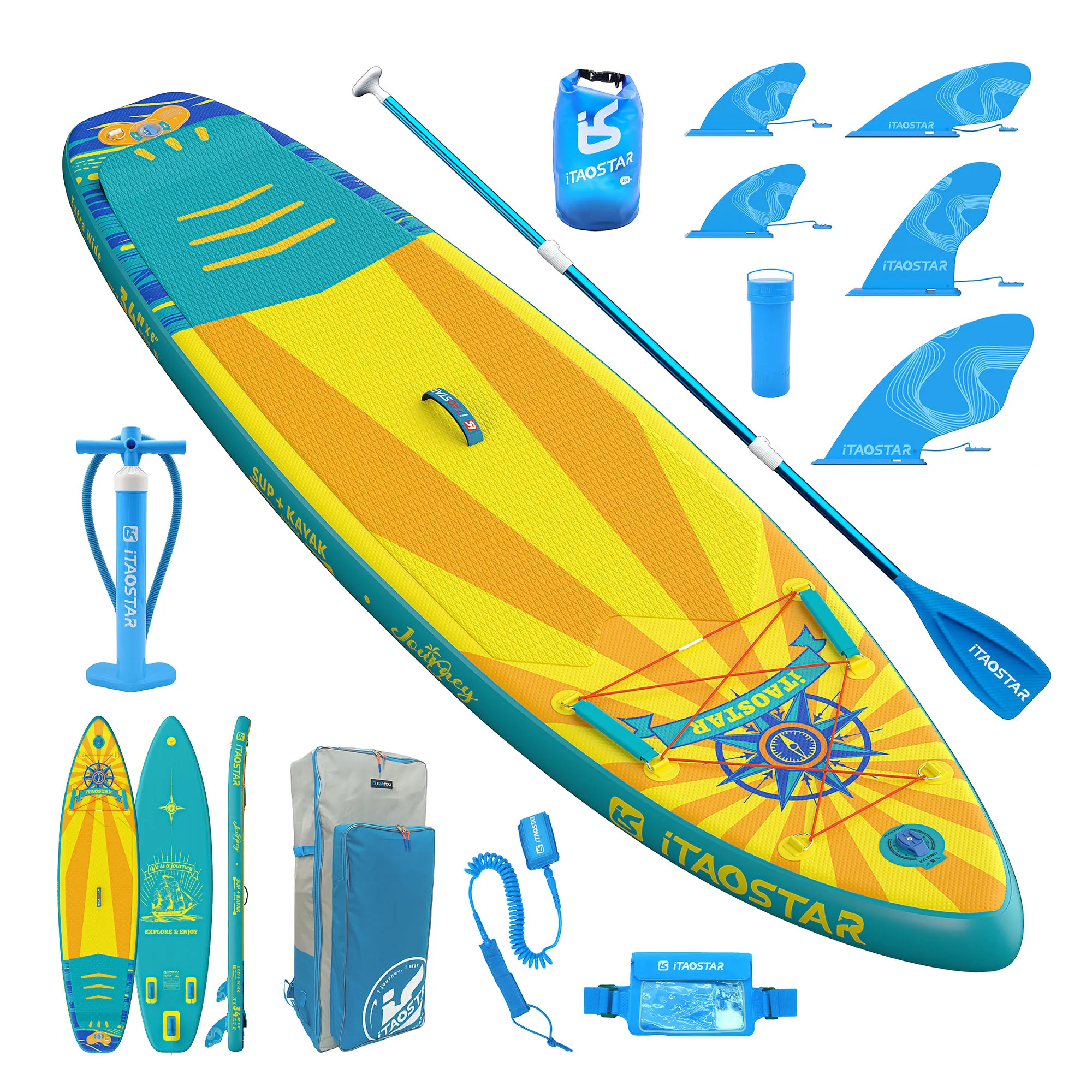 iTAOSTAR Journey J05AS 11'x34"x6" Surfboard High Quality New Style SUP Board Paddle Board Surfboard for Water Sports
iTAOSTAR Journey J05AS 11'x34"x6" Surfboard High Quality New Style SUP Board Paddle Board Surfboard for Water Sports