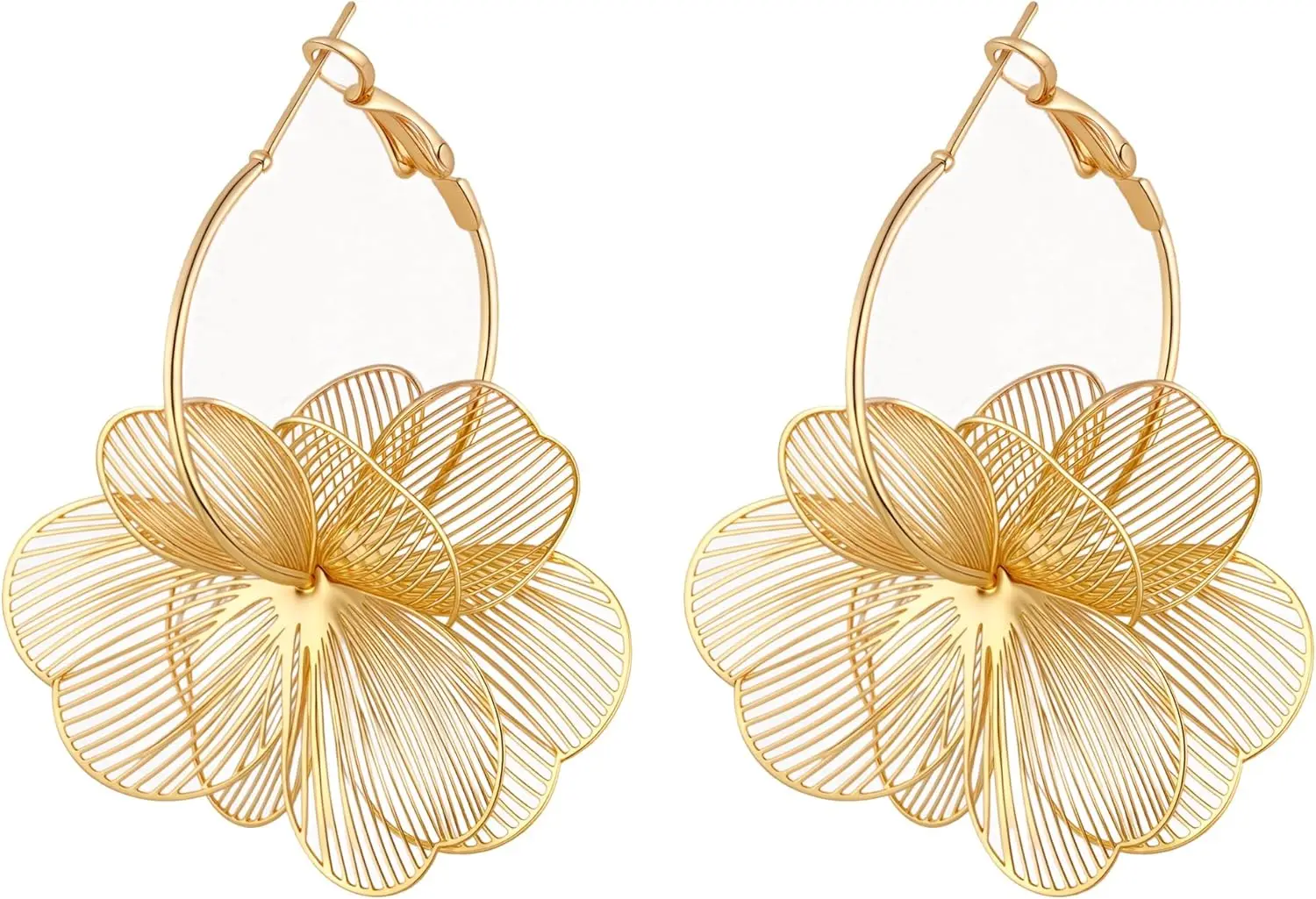 Dangle Flower Earrings for Women Statement Trendy Hoop Earring Floral Drop Earrings Jewelry
Dangle Flower Earrings for Women Statement Trendy Hoop Earring Floral Drop Earrings Jewelry