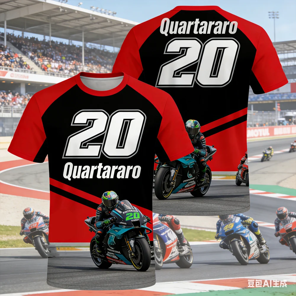 Футболка для мотоциклистов с принтом AI-генерации Quartararo 20, быстросохнущая, дышащая, повседневная, унисекс, для фанатов мотоспорта
Футболка для мотоциклистов с принтом AI-генерации Quartararo 20, быстросохнущая, дышащая, повседневная, унисекс, для фанатов мотоспорта