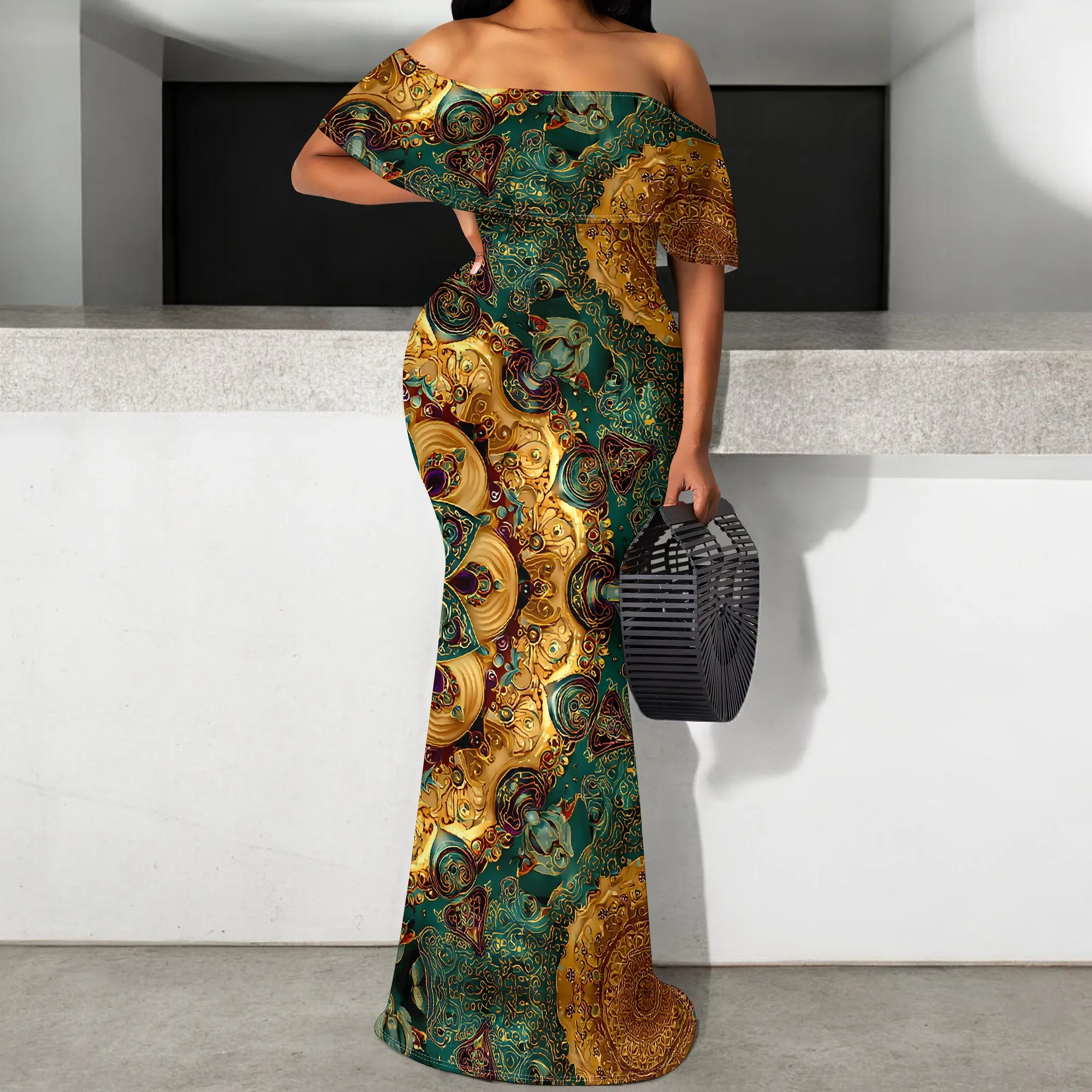 Women's Ankara Off Shoulder Mermaid Dress S-3XL African Wax Print Plus Size Outfit for Traditional Festival & Events 2025
Women's Ankara Off Shoulder Mermaid Dress S-3XL African Wax Print Plus Size Outfit for Traditional Festival & Events 2025