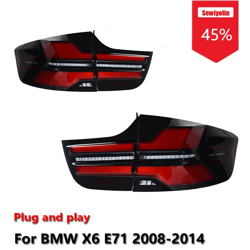 Sewiyolin Car LED Upgrade Tail Light Accessories For BMW X6 E71 2008-2014 DRL Brake Turn Signal Lamp Plug and Play
Sewiyolin Car LED Upgrade Tail Light Accessories For BMW X6 E71 2008-2014 DRL Brake Turn Signal Lamp Plug and Play