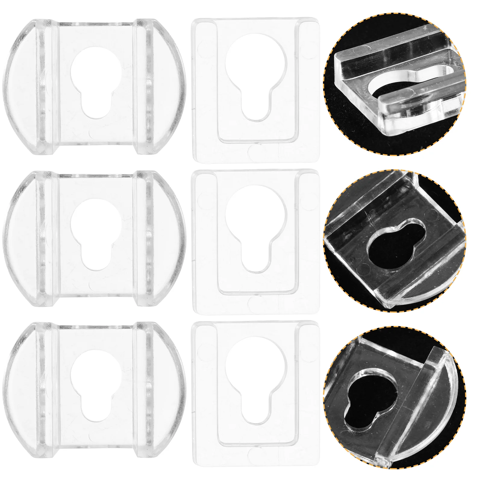 8 Pcs Transparent Acrylic Photo Frame Hanging Buckles Keyhole Brackets for Shelves Mirror Holders Picture Album Wall Mount Clips
8 Pcs Transparent Acrylic Photo Frame Hanging Buckles Keyhole Brackets for Shelves Mirror Holders Picture Album Wall Mount Clips