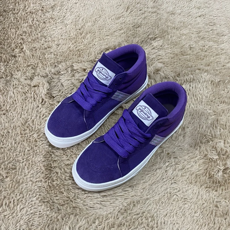 Purple Mid-Top Sneakers for Commuting, Large Size Shoes for Men, Fashionable, Breathable, Casual Trendy Shoes, Versatile Sneakers for Men
Purple Mid-Top Sneakers for Commuting, Large Size Shoes for Men, Fashionable, Breathable, Casual Trendy Shoes, Versatile Sneakers for Men