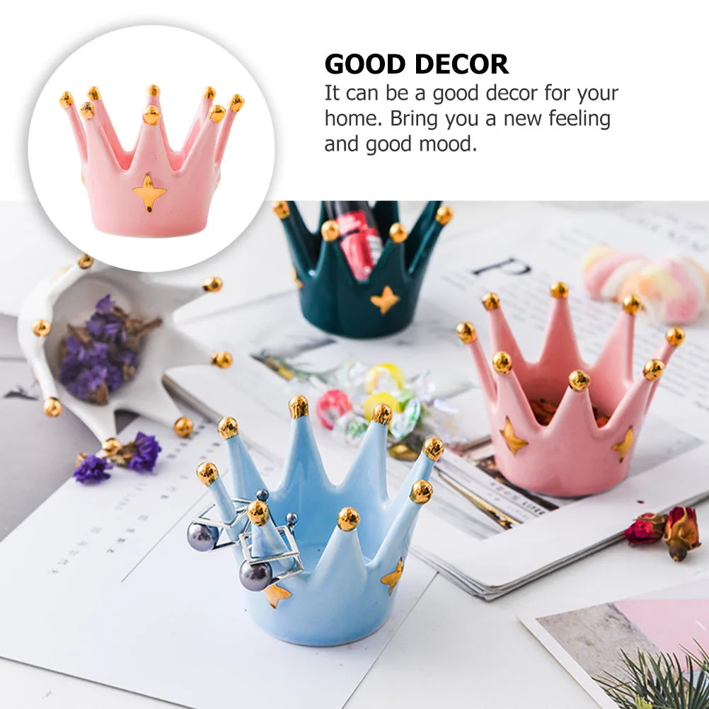 Ceramic Crown Holder Elegant Home Decor Jewelry Tray Multi-Functional Craft Ornament for Desktop and Photography Props
Ceramic Crown Holder Elegant Home Decor Jewelry Tray Multi-Functional Craft Ornament for Desktop and Photography Props