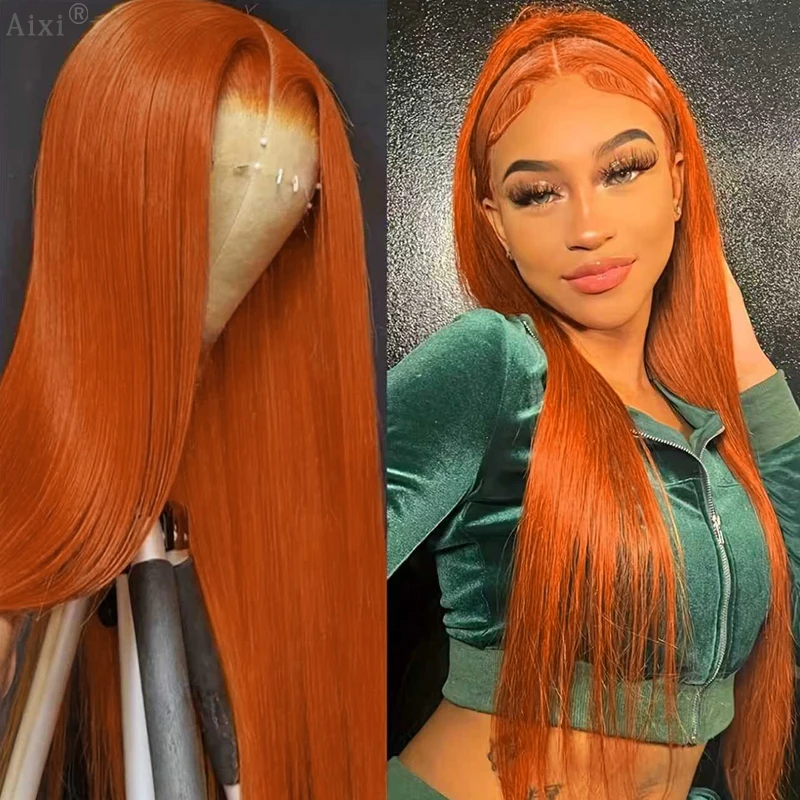 40 42 Inch Orange Ginger Straight Human Hair Wigs 13x4 Lace Front Wig Pre Plucked Colored Human Hair Wigs For Women 200% Density
40 42 Inch Orange Ginger Straight Human Hair Wigs 13x4 Lace Front Wig Pre Plucked Colored Human Hair Wigs For Women 200% Density