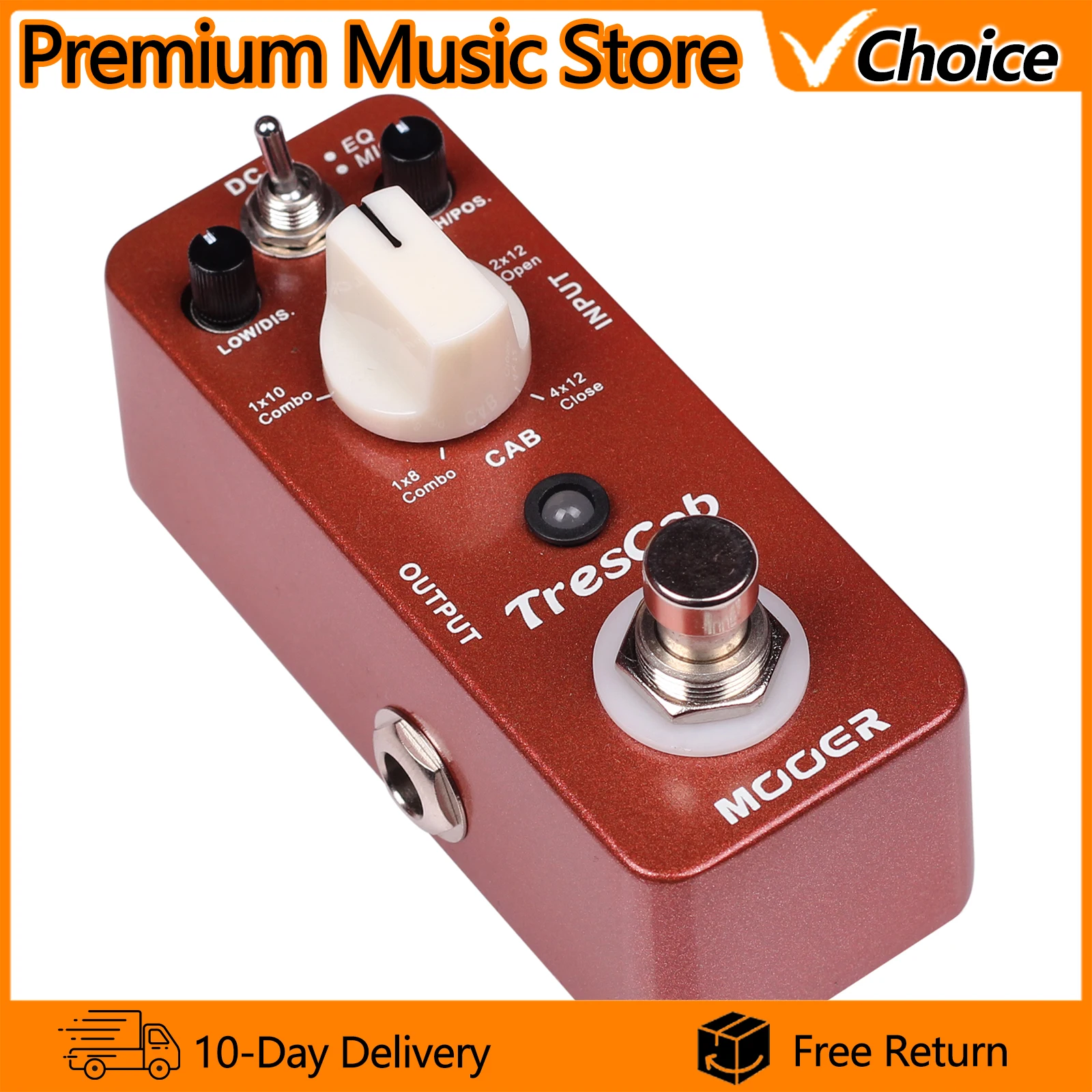 MOOER Guitar Effect Pedal MTC1 TresCab Digital Cabinet Simulation Full Metal Shell True Bypass Electric Guitar Parts Accessories
MOOER Guitar Effect Pedal MTC1 TresCab Digital Cabinet Simulation Full Metal Shell True Bypass Electric Guitar Parts Accessories
