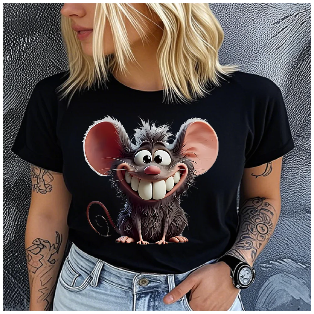Unisex Cotton Summer Top mouse has a vivid and charming appeara Print Loose round Neck Short Sleeve Fashion for Astrology Lovers
Unisex Cotton Summer Top mouse has a vivid and charming appeara Print Loose round Neck Short Sleeve Fashion for Astrology Lovers