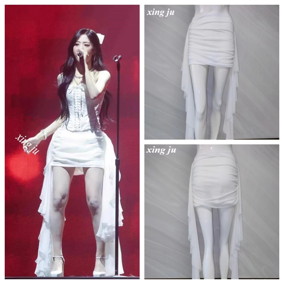Xing Ju Kpop Women Singer Concert Jazz Dance Costume Birthday Party White Fringe Irregular Long Skirts DJ Stage Performance Wear
Xing Ju Kpop Women Singer Concert Jazz Dance Costume Birthday Party White Fringe Irregular Long Skirts DJ Stage Performance Wear