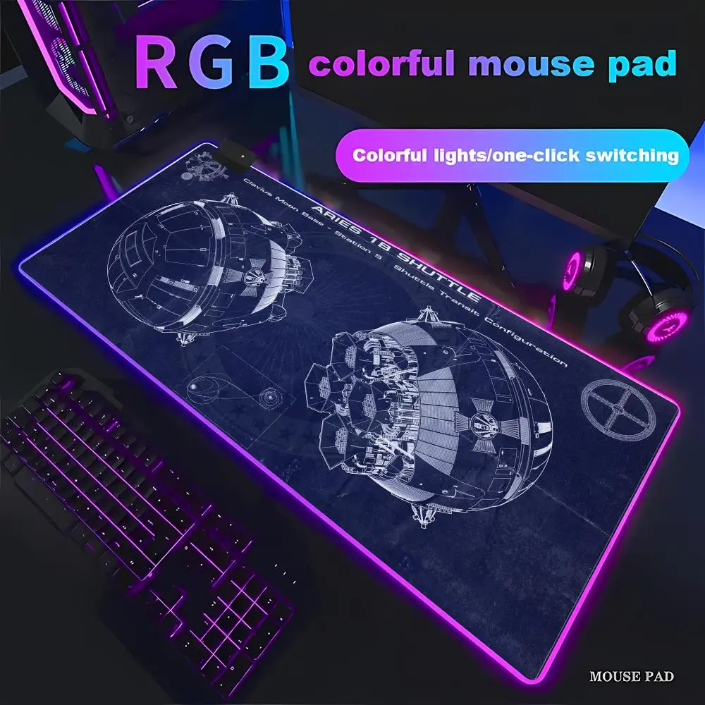 RGB Starship Blueprint Mouse Pad Large Rubber Base Anti-slip Desk Accessories for Office & Gamer Keyboard Mats Decor Mat HYBXAXC
RGB Starship Blueprint Mouse Pad Large Rubber Base Anti-slip Desk Accessories for Office & Gamer Keyboard Mats Decor Mat HYBXAXC